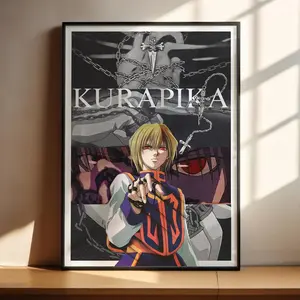 Hunter x Hunter Anime Poster, HxH Kurapika Art Print Anime Gifts, Poster Gifts - Unframed