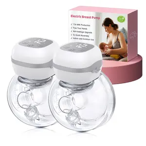 Ultra Quiet Hands-Free Wearable Breast Pump: Strong Yet Gentle Suction, 3 Modes & 12 Levels for Maximum Comfort, 24mm Portable Electric Pump