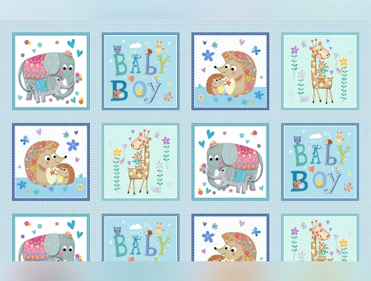 Baby Love - Blue Sugar & Spice Boys by Tracy Cottingham for Michael Miller Fabrics