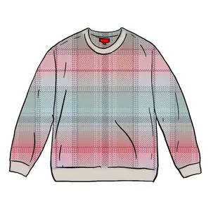 Supreme Brushed Plaid Sweater White (men) by StockX