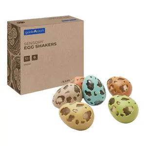Kaplan Early Learning Company Sensory Egg Shakers - Set of 6
