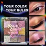 Ourbella Ultra-glitter Eyeshadow Palette Sparkly Shimmer High Pigmented Metallic Easy Blend Talc Free Long Lasting Makeup Cosmetic Smooth Stardust,TikTokShopblackfriday