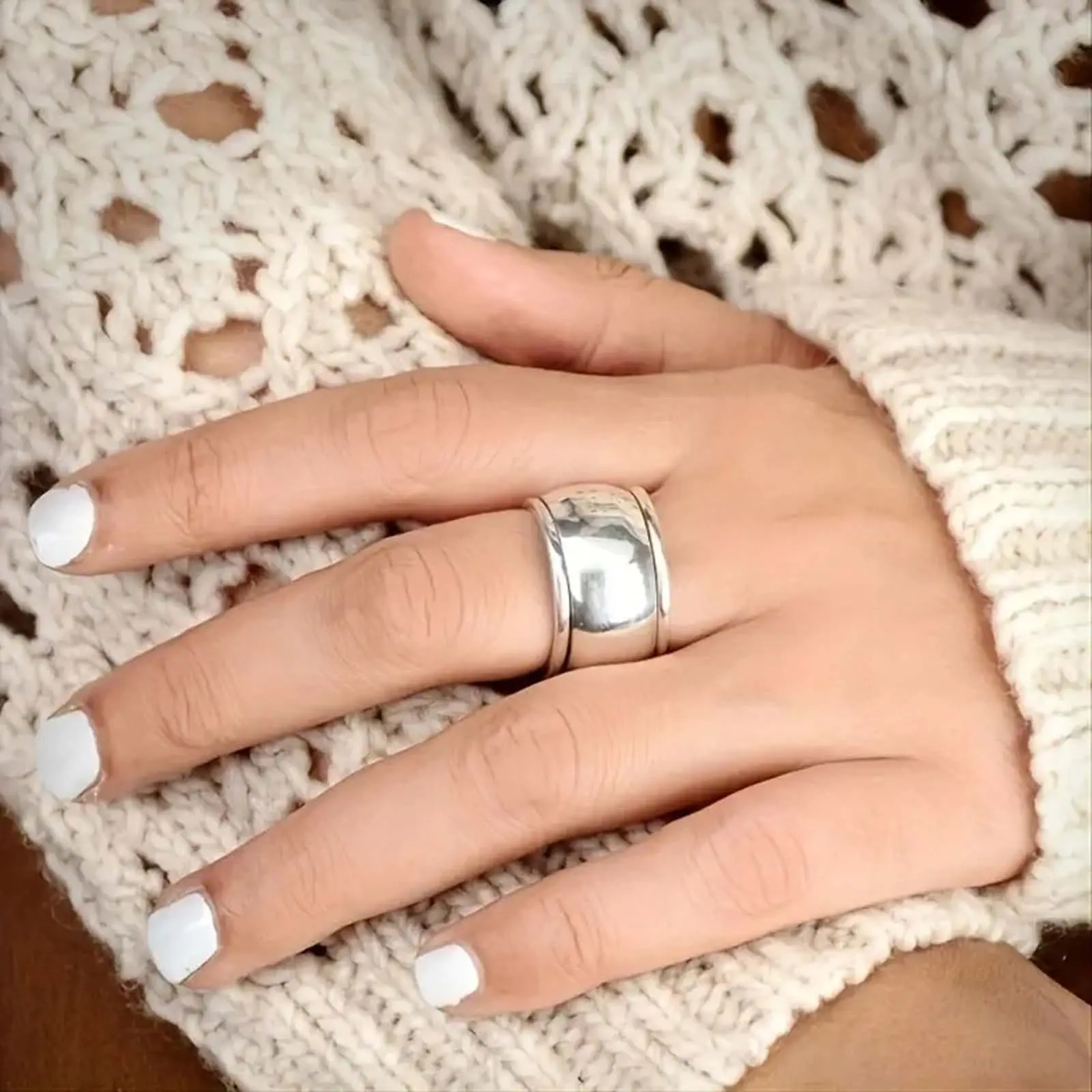Elegant Fashion Wide Smooth Band Rings for Adults, Fashion Stackable Finger Jewelry, Daily Wear Couple Rings, Personalized Birthday-Anniversary Gift, Elegant Fashion Rings, Fashion Stackable Rings