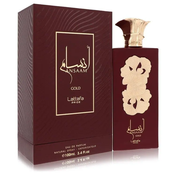 Lattafa Pride Ansaam Gold Eau De Parfum for Women — Bergamot, Lemon, Lavender, 3.4 oz (100 ml) | pink pepper, bergamot perfume, jasmine, lemon perfume, rose, bergamot lemon, lemon lavender, lavender pink pepper, lavender perfume, bergamot fragrance
