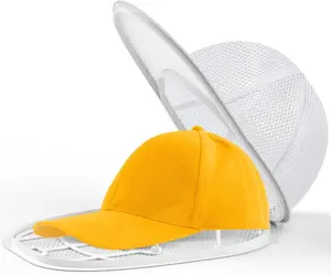Hat Washer Cage for Washing Machine Ball Cap Washing Cleaner for Baseball Caps Cleaning Holder Frame with Hat Laundry Wash Shaper Protector Bag (1 Pack)