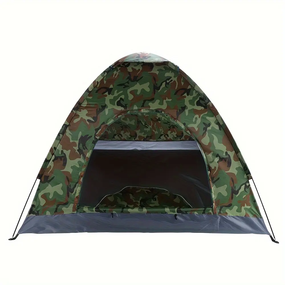 3-4 Person Camouflage Camping Dome Tent - Sturdy Portable Outdoor Tent, Outdoor Camping Equipment, Sturdy Outdoor Tent