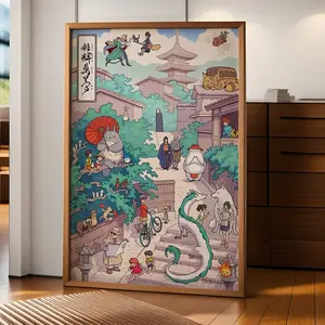 Studio Ghibli Poster, Totoro Poster, Porco Rosso Print, Spirited Away Art, Studio Ghibli Movies, Studio Ghibli