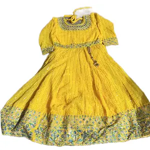 Girls' Long Sequined Gown with Inner Lining - Skirt, Womenswear