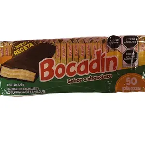 Bocadin Galleta con Cacahuate y cobertura sabor a chocolate/ cookies with peanut and chocolate 50 piezas