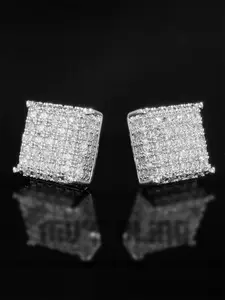 【2026 TREND ALERT】Summer Women's Elegant Square Rhinestone Studs | AAA Cubic Zirconia 18K Gold Plated | 360° Sparkle | Minimalist Fashion Jewelry | Gift for Girlfriend Sparkling Minimalistic