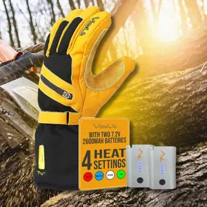 WORK Men 7v Leather Heated Gloves - VoltHeat