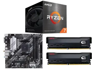 AMD Ryzen 7 5700 - Ryzen 7 5000 Series 8-Core 3.7 GHz Socket AM4 65W None Integrated Graphics Desktop CPU Processor - 100-100000743SBX ASUS PRIME B550M-A AC AMD AM4 mATX motherboard with impressive features, including PCIe 4.0, dual M.2 slo