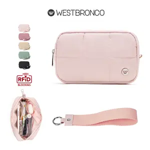 WESTBRONCO TikTokShopSpringGlowUp bubble Makeup pouch 2026 new in chic Puffer RFID Wristlet Wallet for Women,  Travel Cosmetic Organizer for Women, Ourdoor Waterproof Phone Wallet for Girls Gift for her spring tendy purse SpringStatements