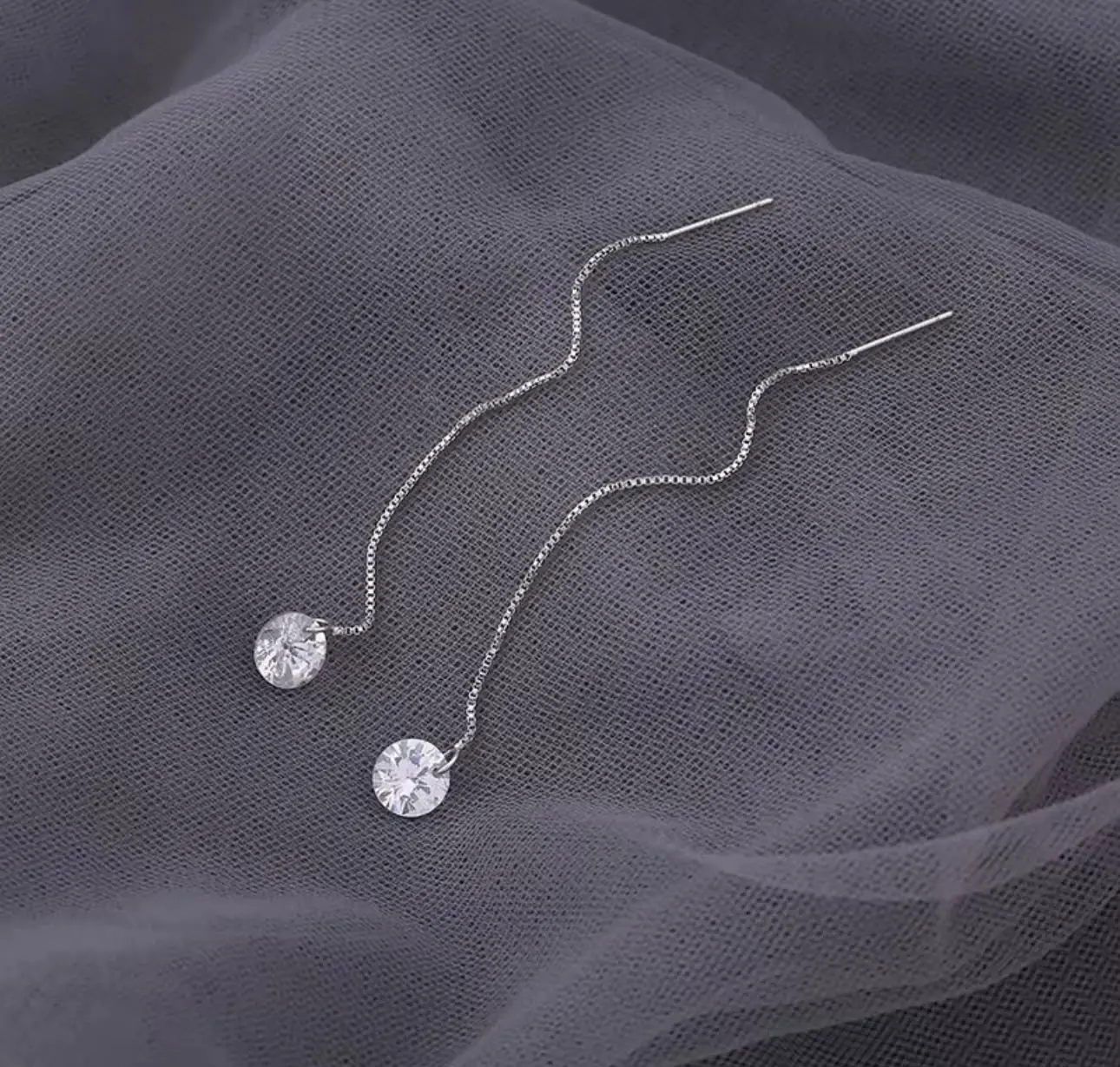 Silver Earrings, 925 Sterling Silver Jewelry Accessories for Women, Dainty Minimalist Design for Daily Wear