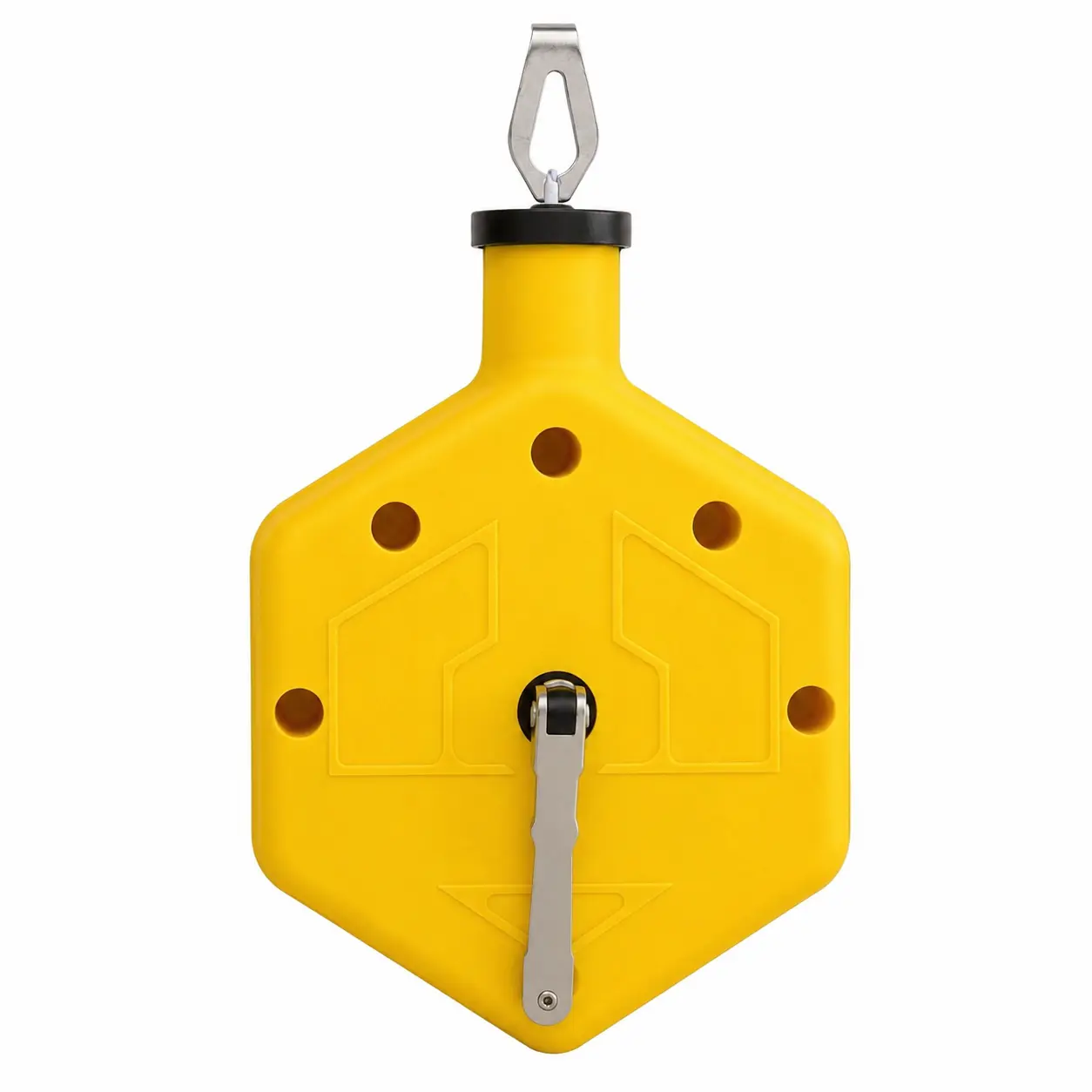 Heavy Duty Chalk Line - Professional Sewing Tool Kit Accessory, 100-ft Construction Marking Tool, Ergonomic Design, for Measuring & Layout (Yellow), Chalk Not Included