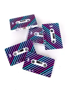 Cassette Tapes | Blank 60 Min 5-Pack | 80's Fruit Stripe