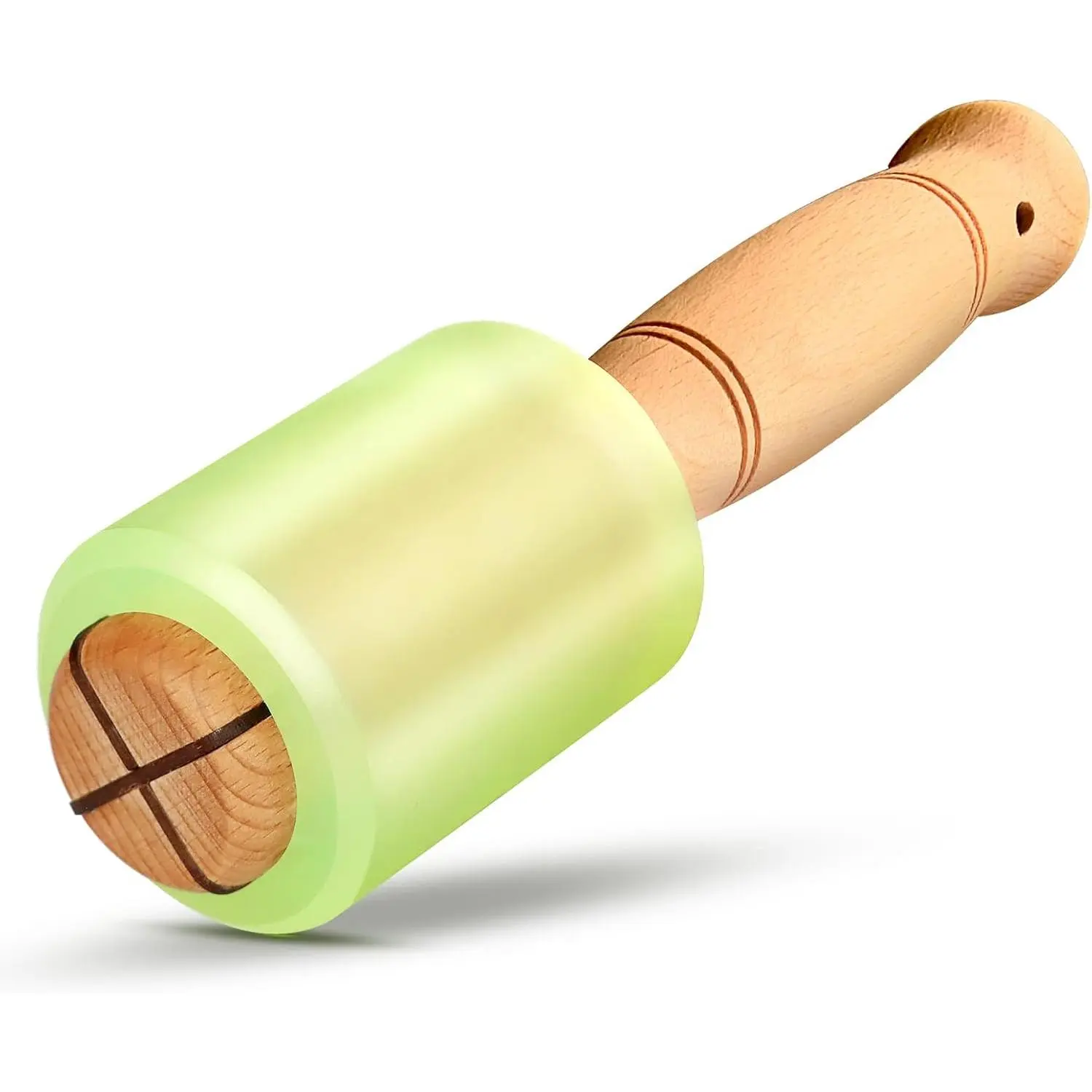 Carving Mallet 12 oz - Non-Slip Woodworking Hammer for Chisels, Gouges & Carving Tools, Light Green Urethane