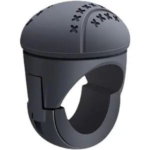 Silicone Steering Wheel Knob, Power Handle Wheel Booster,Anti-Slip Boat Steering Wheel Knob Replacement for Car Tractor Trucks Boat Mowers Forklifts, Black