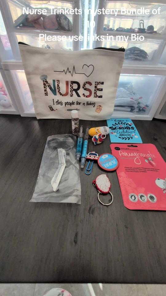 Nurse Trinkets Nurses Support Mystery Bundle for Nurses with Assorted Items for Everyday Use at Work