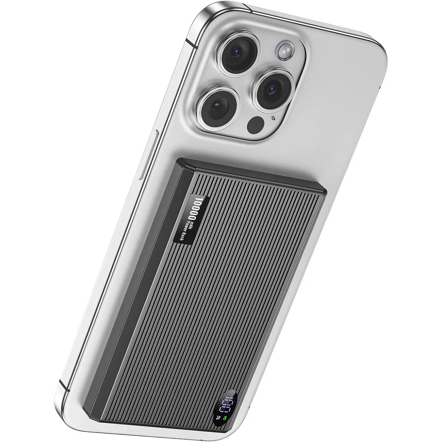 X-MPP03  Portable Charger Power Bank, 10000mAh Wireless Charger iPhone with USB C to 20 W PD Fast Charging Cable, Mag-Safe Battery Pack Magnetic Charger for iPhone 16/15/14/13/12 Pro/Pro Max/Plus, iPad