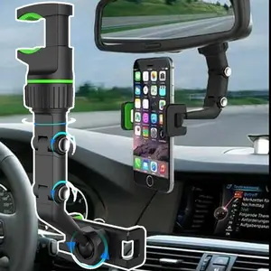 Navigation bracket car mobile phone seat multi-function 360-degree rotatable car rearview mirror seat clip bracket Car Cellphone Mount Car Phone Holder