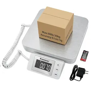 Digital Shipping Postage Scale 88lb/0.1oz  40kg  Shipping Scale for Packages, Tare and LCD Dispaly,Postal Scale for Packages Small Business,4 Weighing Modes Mail Scale Includes AC Adapter and 2X AAA