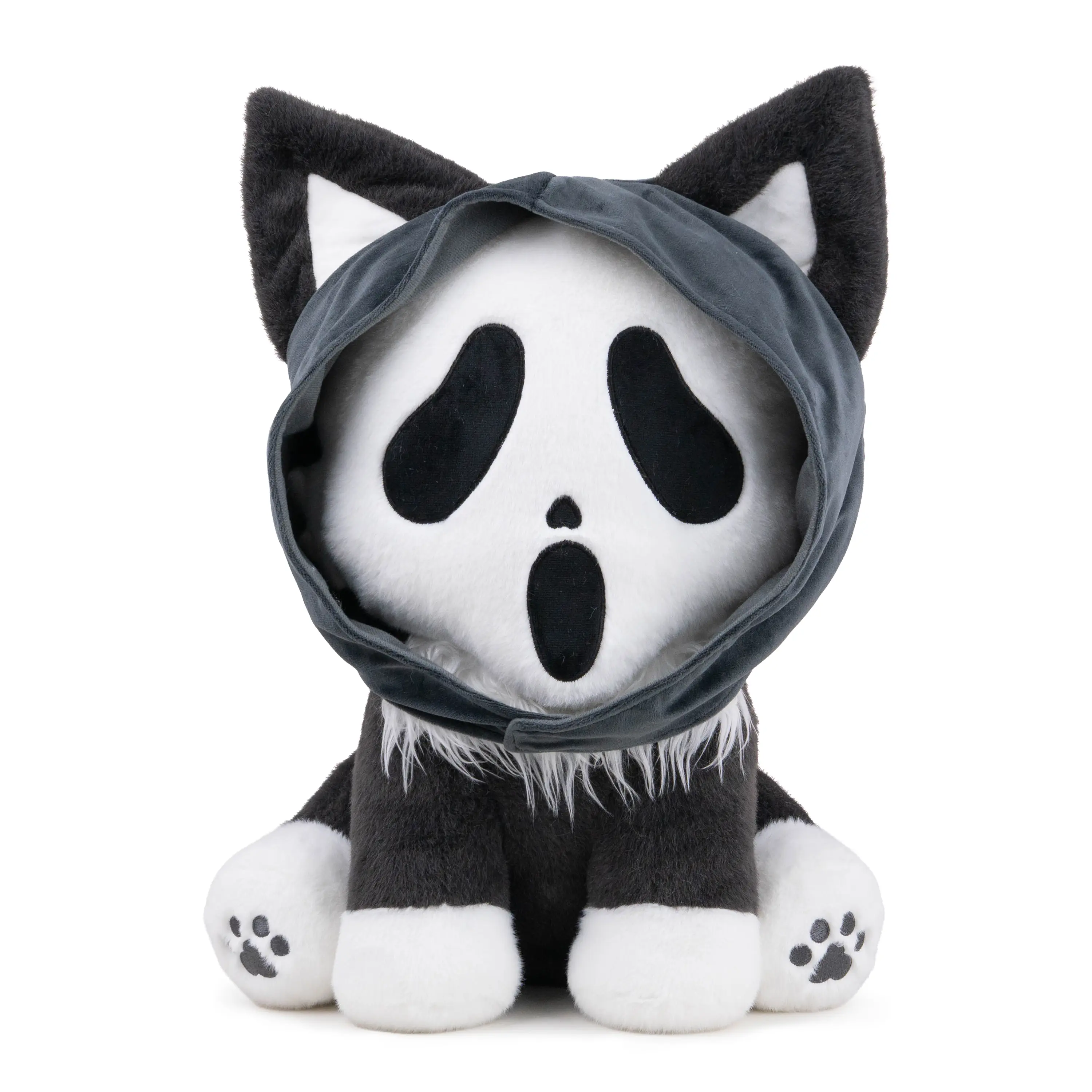 【NEW ARRIVAL】Plushshop 17in Cute Ghostfacmeow Plushie Stuffed Toys