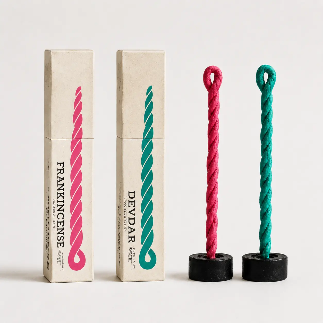 Handmade Craft Nepali Rope-Shape All Natural Incense Sticks - Chemical-Free Natural Herbs, Casual Slow Living Stress Reliever for Home Fragrance & Aromatherapy