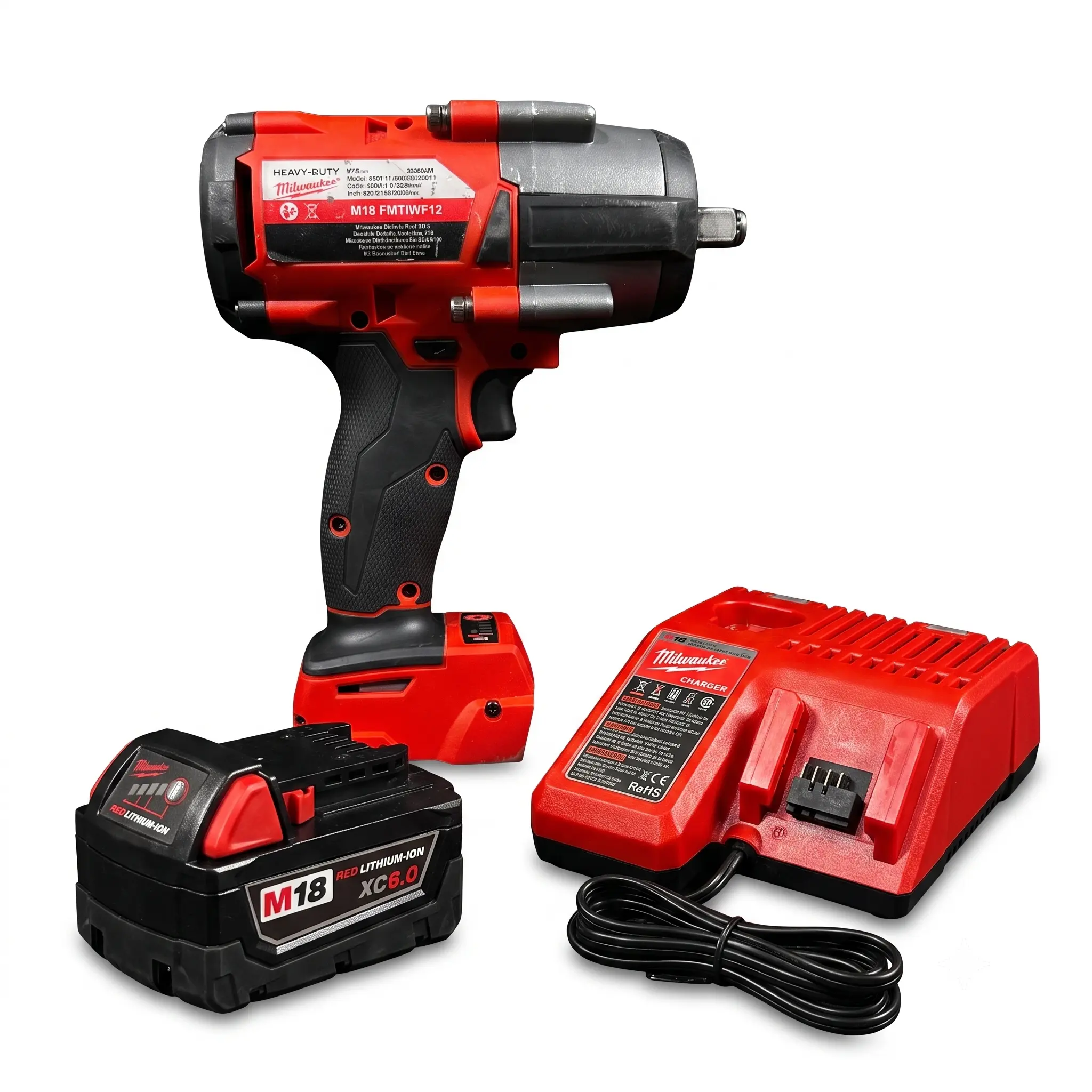 Milwaukee M18 1000Nm 1/2 Inch Drive Impact Wrench Set With XC6.0 Battery And Dedicated Charger, Suitable For Vehicle Maintenance Equipment Assembly And Site Construction, Multi-speed Control For Long-time Work By Industrial Tradesmen tripod power