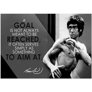 Bruce Lee Motivational Quote Poster