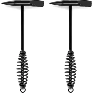Welding Chipping Hammer, 2 Packs 10.5" Two-head Hammer with Coil Spring Handle for Welding Cleansing and Crushed Ice