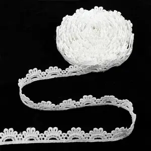 10yards High-Quality European Crown Lace Trim, 0.78 Inch Wide, Elegant Wedding Fabric Edge, DIY Craft Ribbon, Home Decor, Embroidery Material
