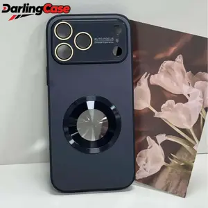 DarlingCase Large Window Cutout Magnetic Case for iPhone 17 Pro Max Shockproof Protective Cover with Easy Camera Access and Magnetic Attachment