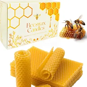 10pcs yellow beeswax wax tablets, used for DIY creation to increase hands' ability and imagination, are the perfect gift for DIY enthusiasts, Wax Melts