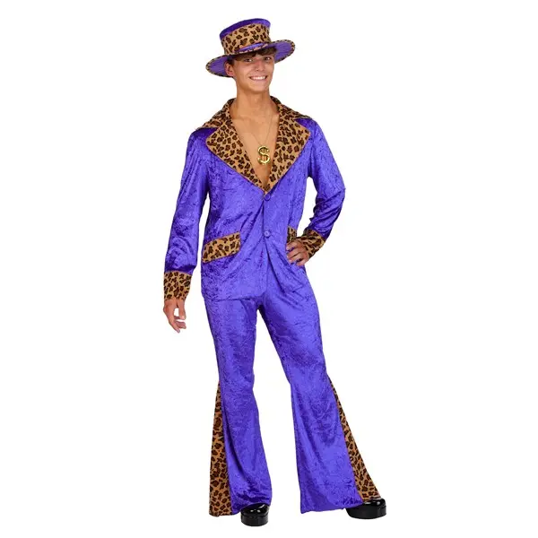 Men's Purple Economy Pimp Costume