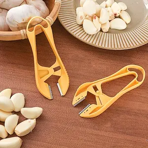 Stainless Steel Garlic Peeler, 1 Count Easy Garlic Peel Removal Tool, Ergonomic Handle Garlic Peeler, Kitchen Gadgets for Home and Professional Use, Utensils