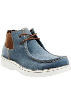 Justin Men's Hazer Denim Casual Hudson Shoes Moc Toe - Jm441