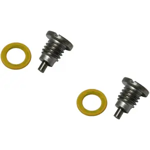 2 PCS Marine Magnetic Outdrive Gear Case Drain Plug, Screw with Gasket Replace 22-8M0058389