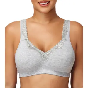 Minimizer Cotton Bra for Women Full Coverage Wireless Non Padded Plus Size