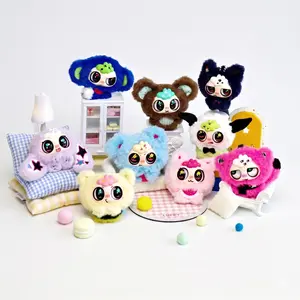 Kiwawa Noisy Daily Theme Plush Blind Box, Rubber Face, Bag Charm, Original Design Trendy Toy, Arttoy, Unique Collectible Gift