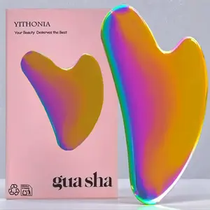 Stainless Steel Facial Gua Sha Tool, Face Slimming & Lifting Massager, Dual Chin Reducer, Body Scraping Massage Tool, Facial Body Scraper, Face Scrubber Tool