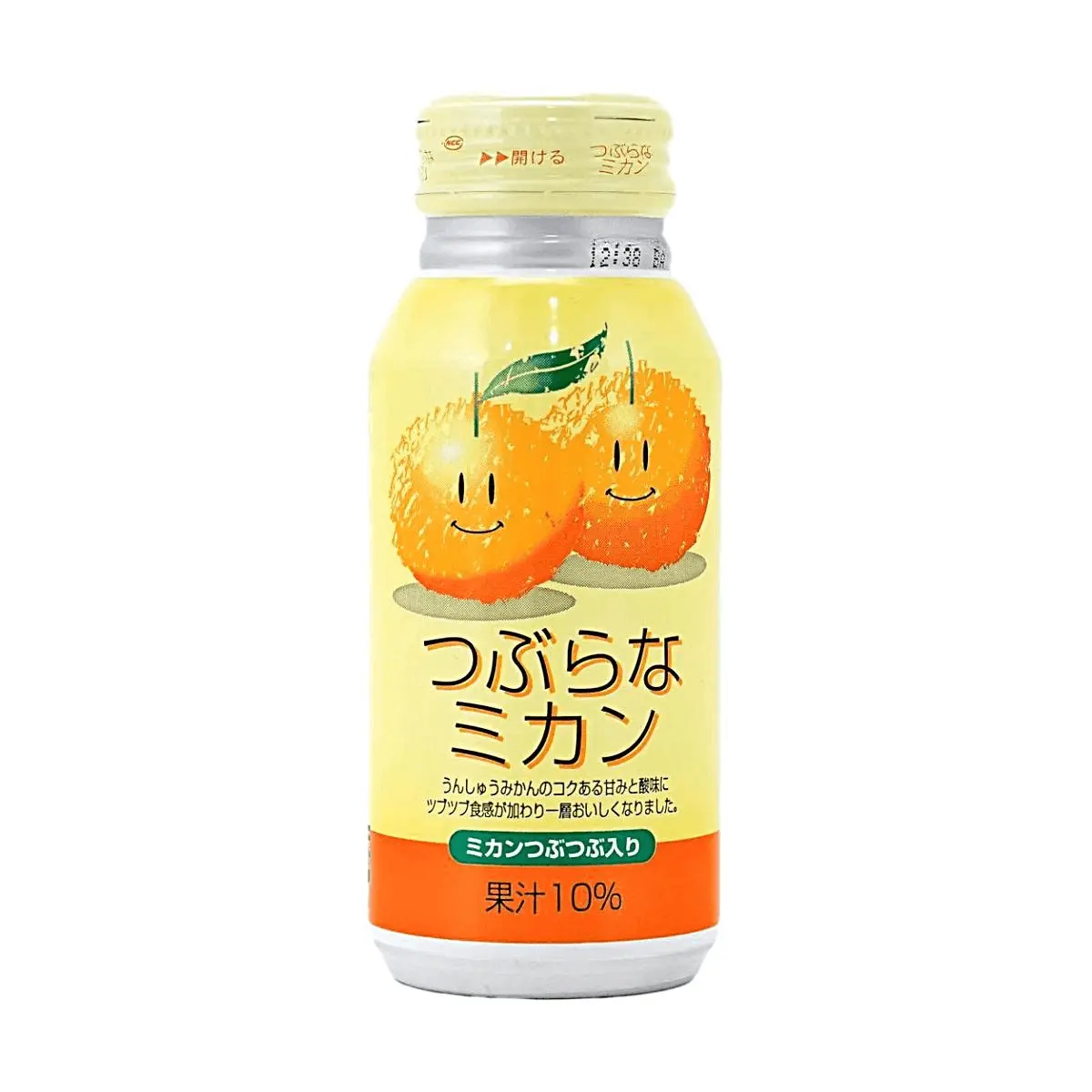 JAFOODS Japanese Mandarin Orange Juice Drink with Real Fruit Pulp, 190ml - Refreshing Sweet & Sour Flavor