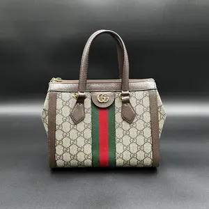 Pre-owned GUCCI Coated Canvas Shoulder Bags Ophidia Small 2 Way Tote Shoulder Bag for Women