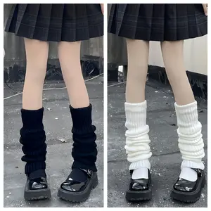 Harajuku Style 1/3 Calf Fascia Elastic Thermal Socks for Teenagers - Comfortable Winter Accessory for Skirts & Dresses - Hand Wash/Dry Cleanable - All Season Layered Fashion Item