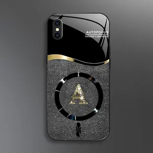 Suitable for [iPhone X] high-end MagSafe phone case🥰，Choose from any of the 26 letters， Minimalist, premium design—drop-resistant and fingerprint-proof YM99