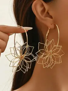Hollow Out Design Dangle Earrings, Fashionable Boho Style Jewelry for Women, Trendy All-match & Exquisite Jewelry for Birthday Gift