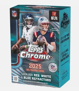 2025 Topps Chrome Football Blaster Box