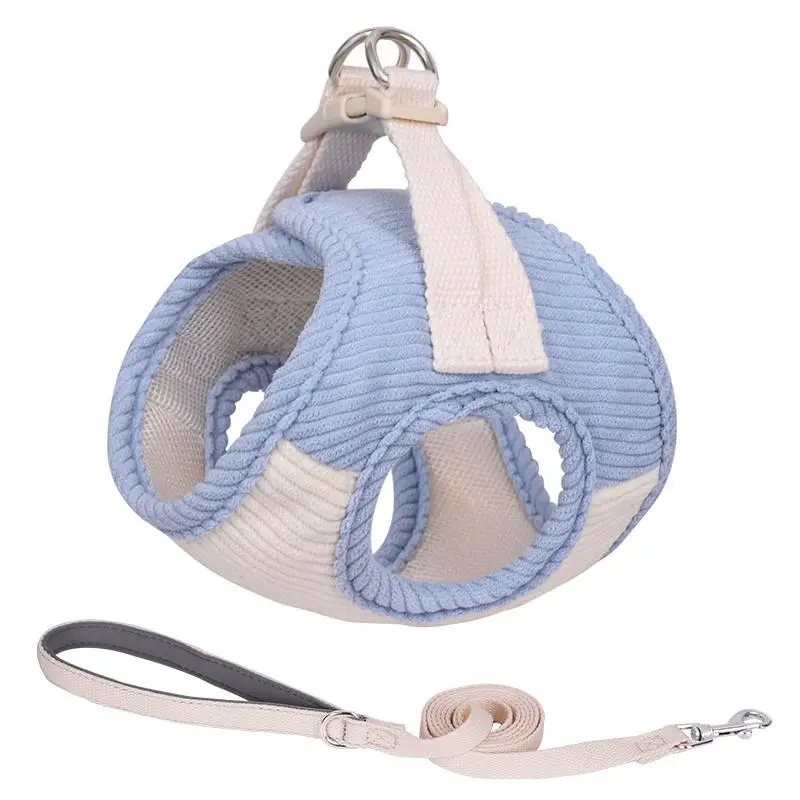 Portable Pet Harness With Leash, Adjustable Breathable Pet Vest Harness For Small Medium Large Dogs & Cats