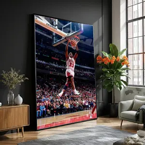 Iconic Poster Dunk Wall Art, Sports Action Athletic Home Decor