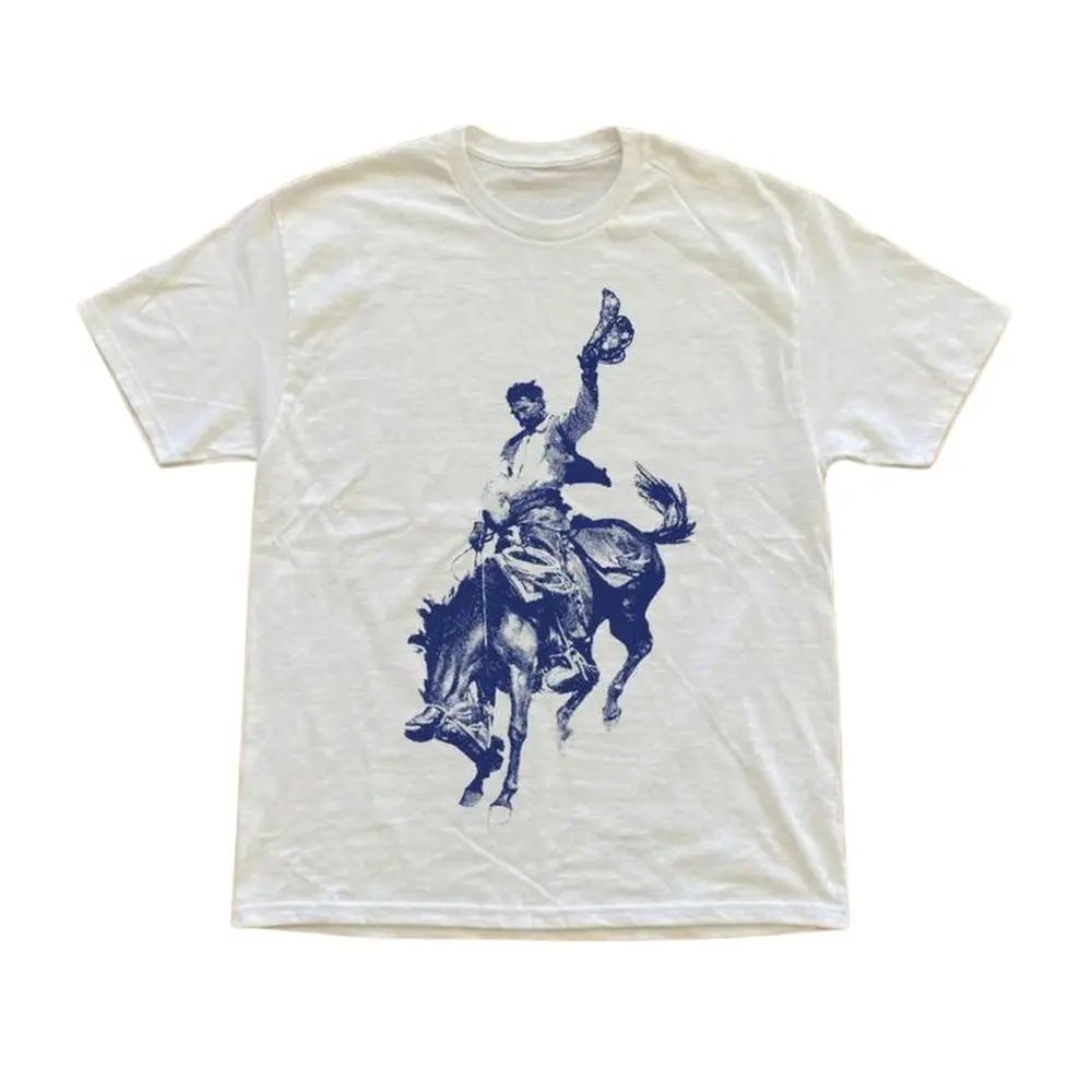 The Bucking Bronco Cowboy Graphic T-Shirt, Western Rodeo Rider Tee, Vintage Country Shirt, Vintage Streetwear Aesthetic Shirt, Y2K Shirt, Crew Neck Shirt, Gift For Men, Gifrt For Woman